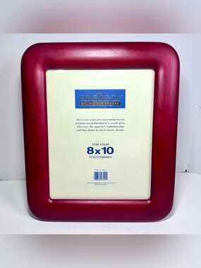 Vintage Red Solid Wood Wide Round Edge 8X10 Frame Hometrends